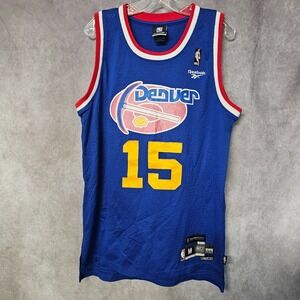 Vintage Reebok Denver Nuggets Carmelo Anthony 15 Rewind Swingman Jersey Mens M